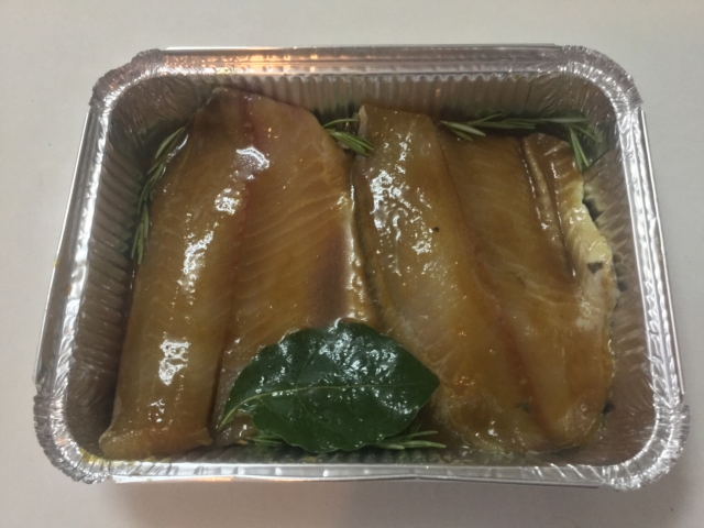 Marninated fish file