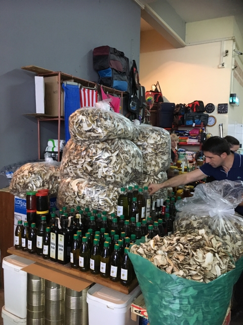 Mushrooms barley soup or julienne of mushroom?