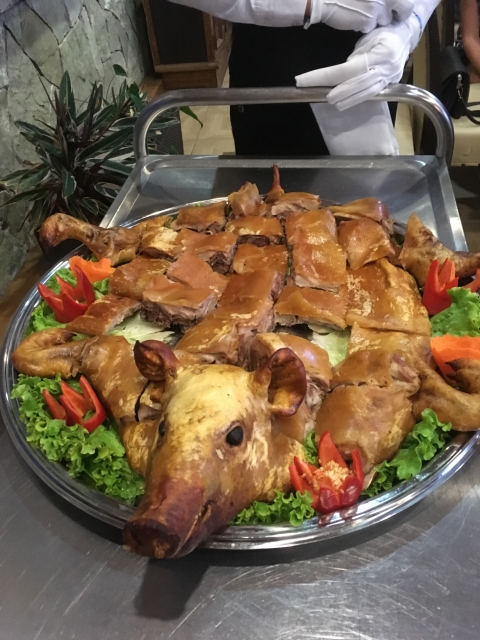 Roasted pig Georgian Style